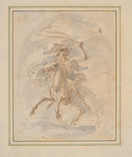 Death on a Horse study for the etching in the Five Deathsseries ca1648