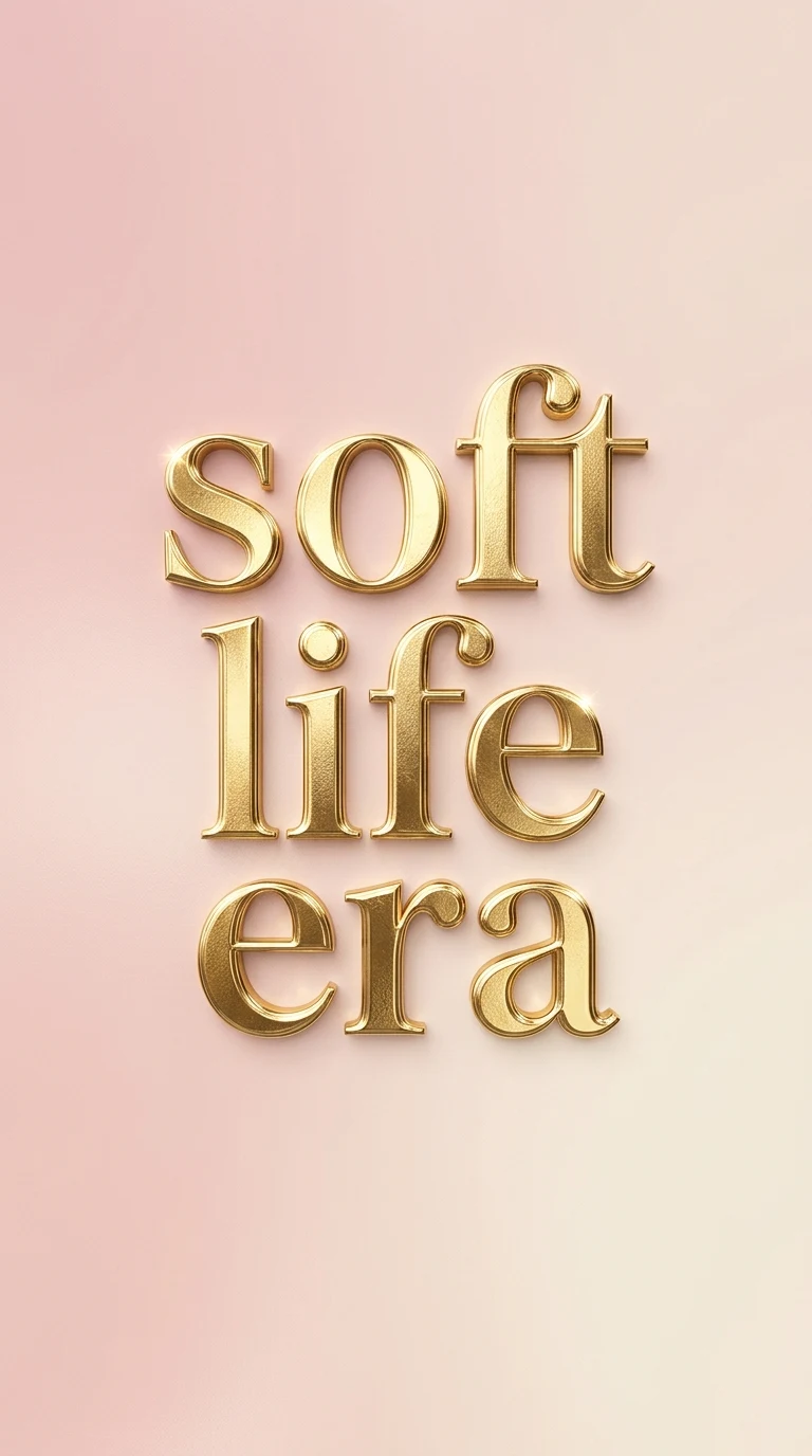 Blush Pink Cream Gradient Gold Foil Text Background - Free 4K mobile Wallpaper