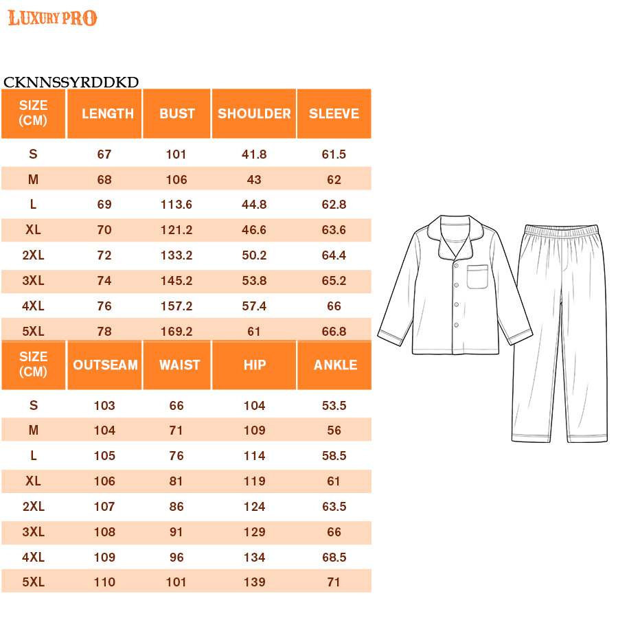 AOP Long Milk Silk Pajama Set With Pockets