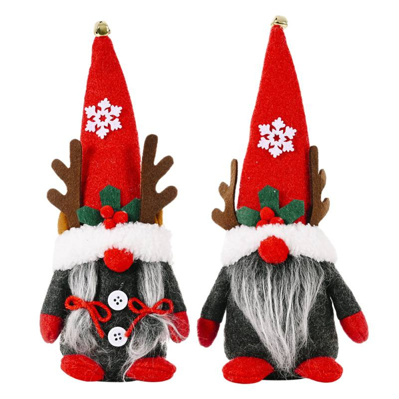 Decorative gnome figure with antlers