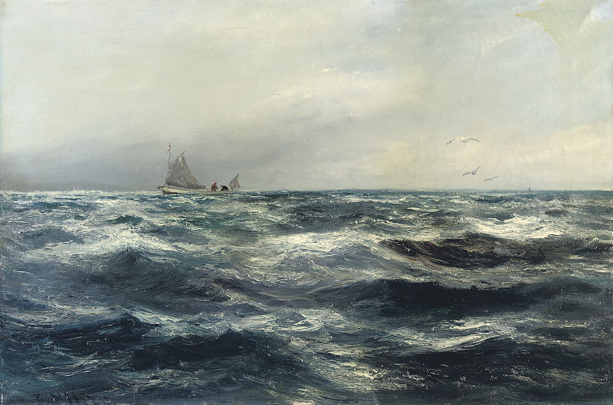 A Cornish sea and working boat