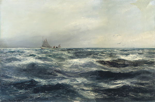 A Cornish sea and working boat