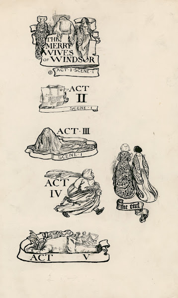 Merry wives of Windsor Headings 1900