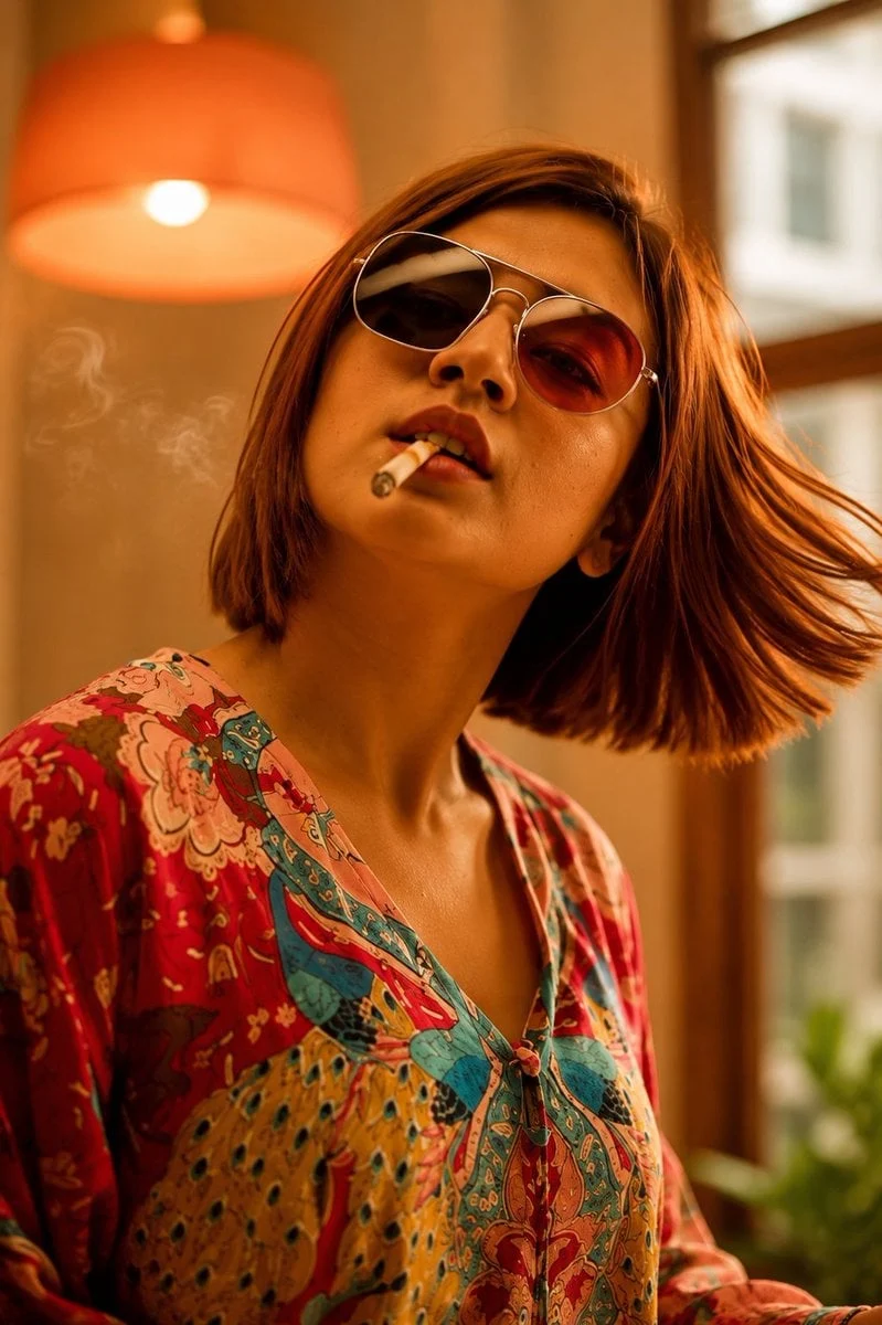 Concepto editorial de moda creativa para jóvenes