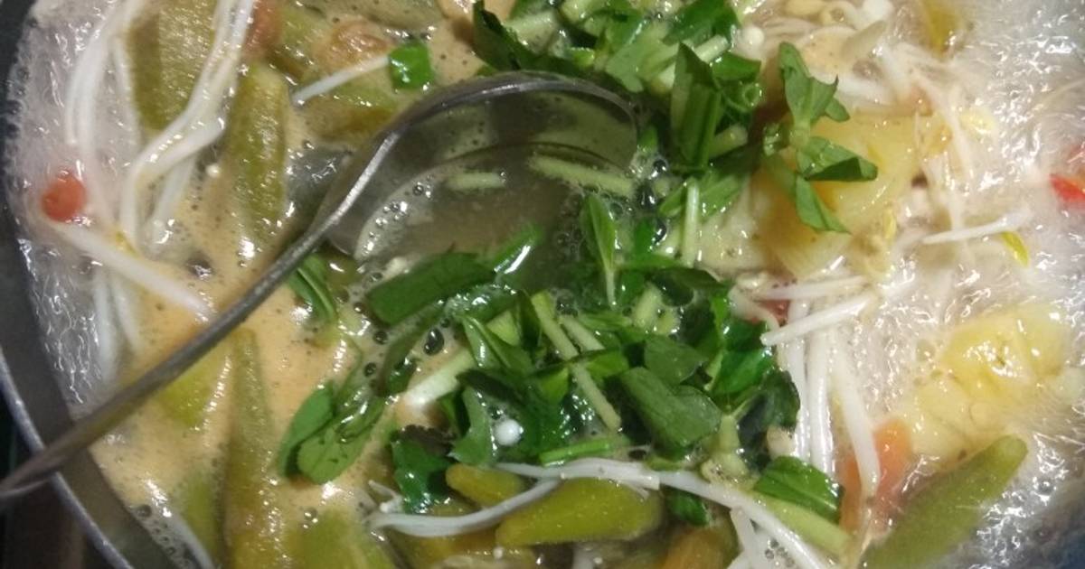 Canh chua đậu bắp kim châm eatclean