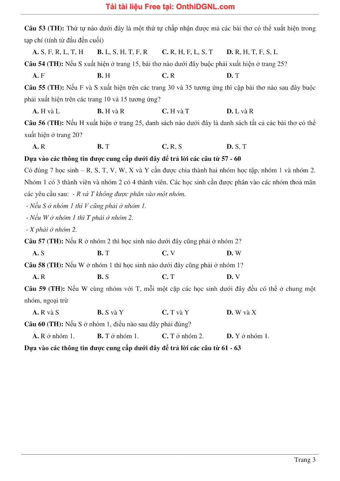900 bài tập môn Toán - Ôn thi ĐGNL ĐHQG TP HCM Phần 1