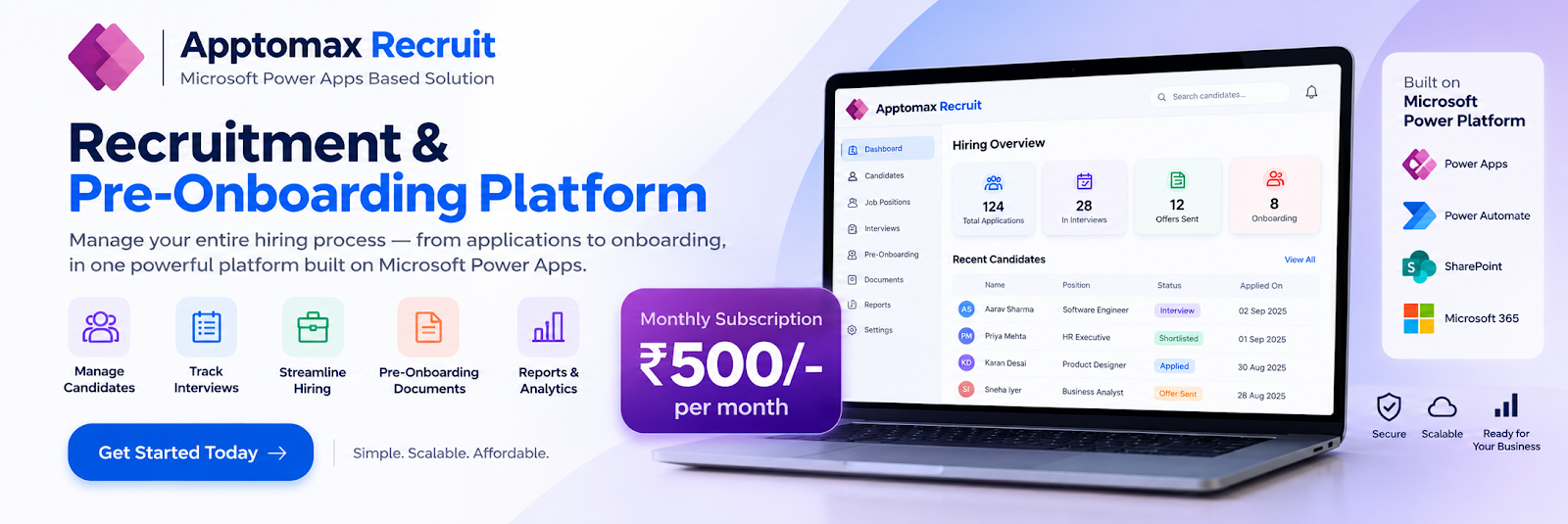 Apptomax Recruit — Start your 7-day free trial