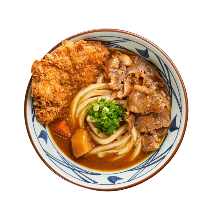 cà ri udon với cốt lết thị lợn