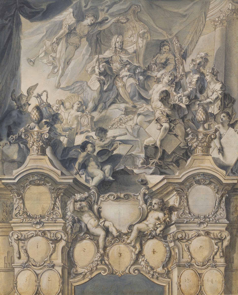 The Arts and Powers Pay Homage to Emperor Charles VI 1732