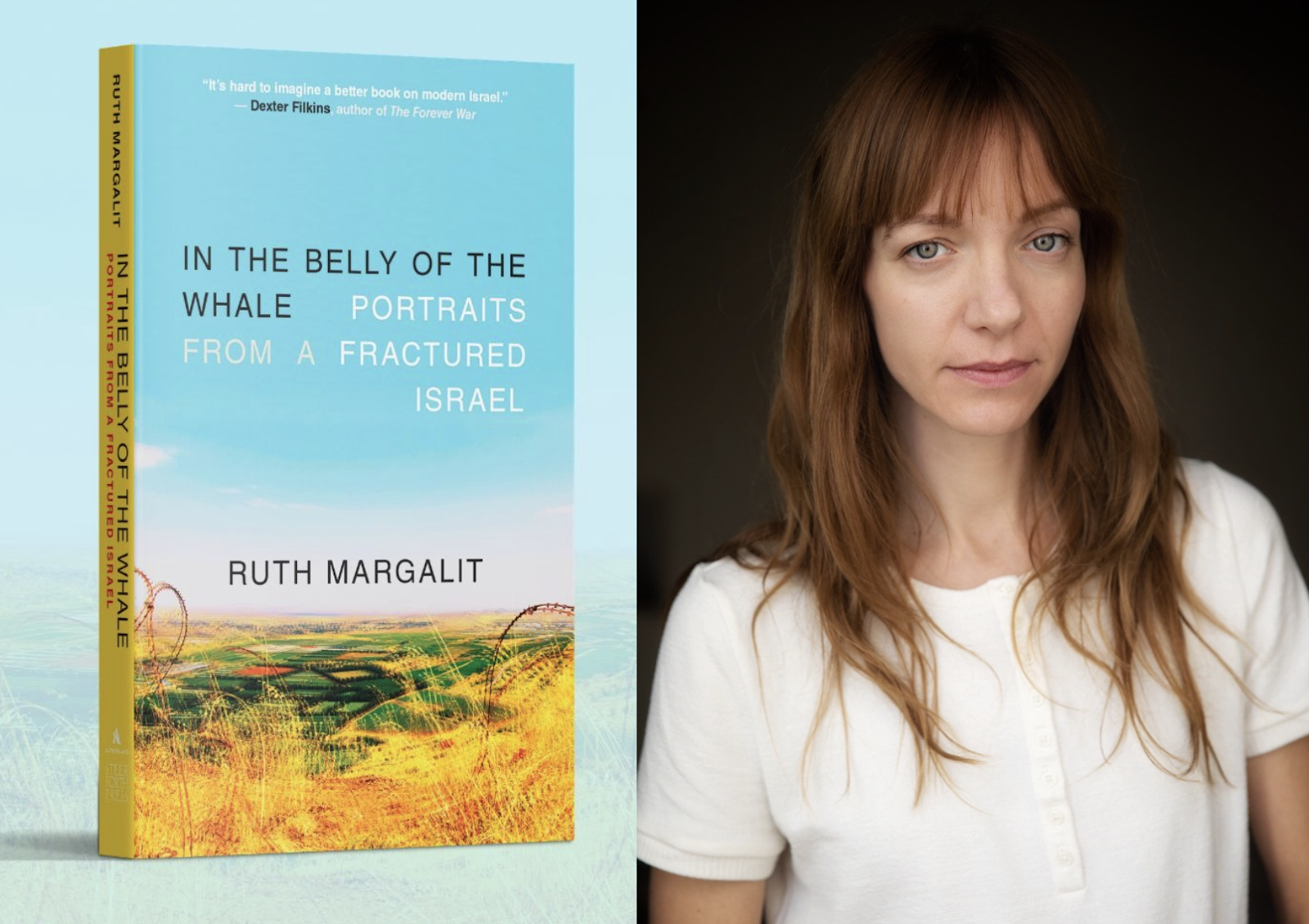 In the Belly of the Whale book cover and Ruth Margalit author photo
