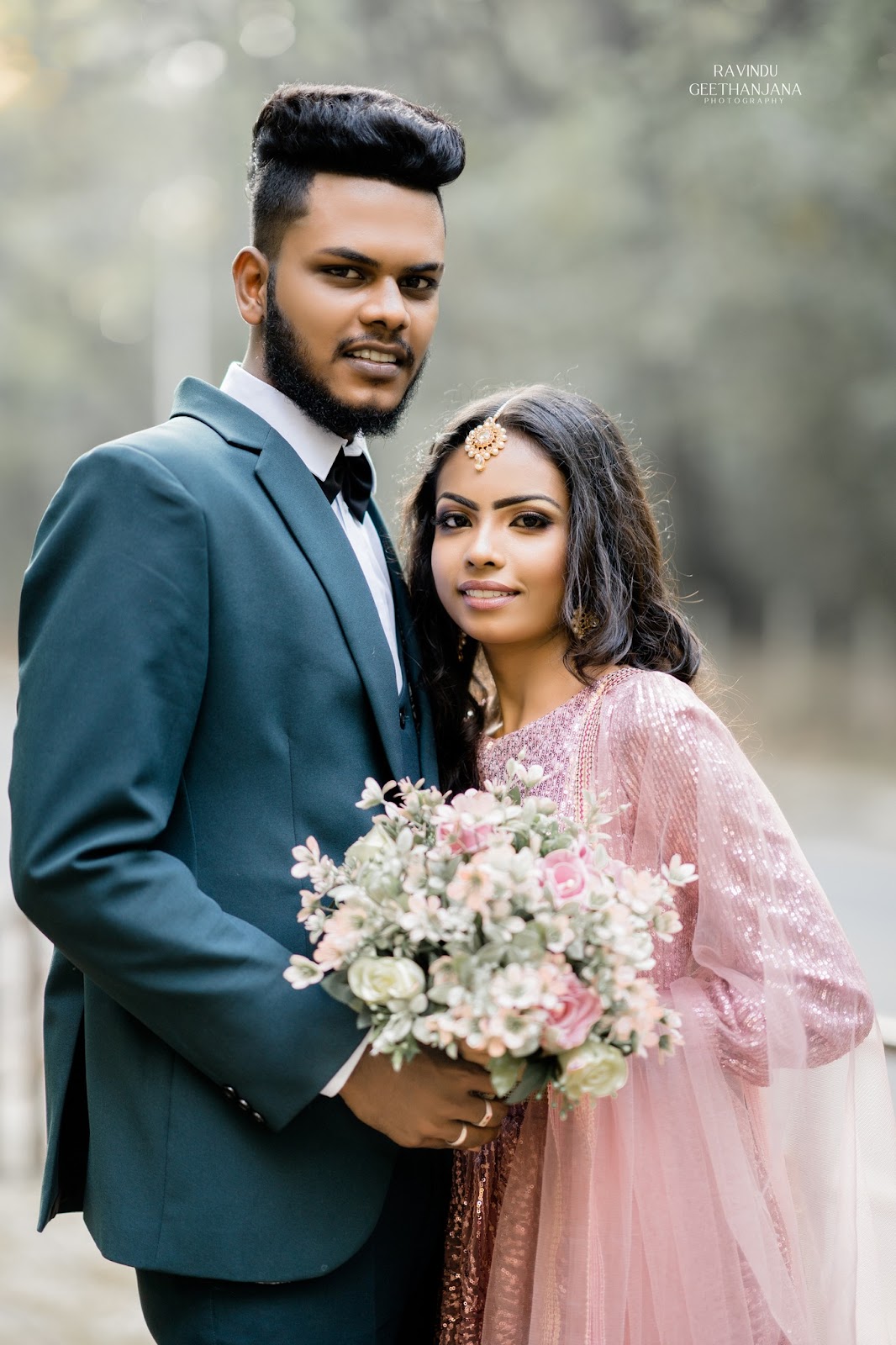 Harsha and Hashini engagement photography - couple portrait