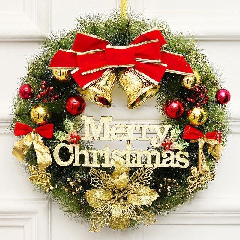 Illuminated Christmas Wreath with Suspension
