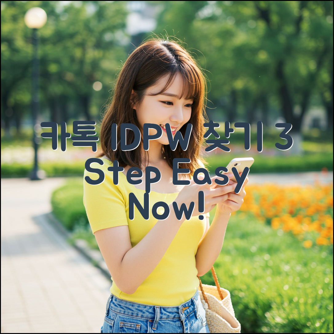 카톡 ID/비번, 3단계로 찾기! 🚀