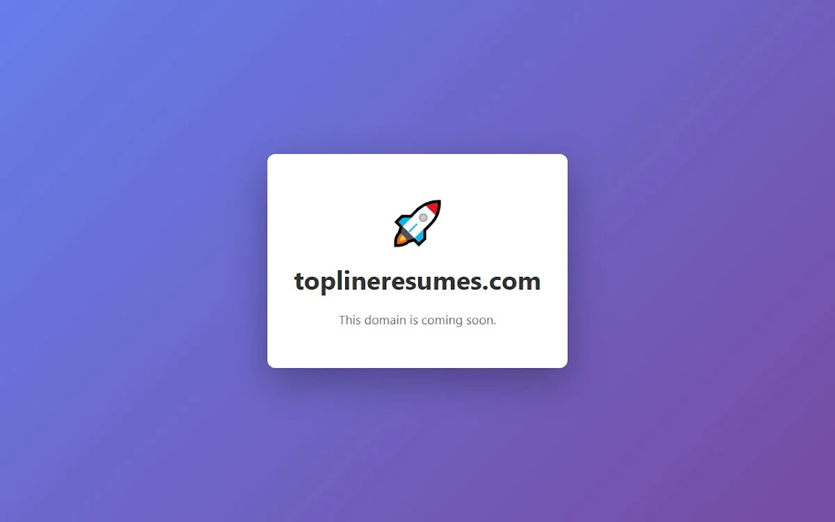 Captura de Topline Resumes