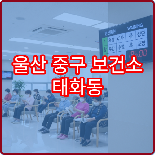 울산 중구 보건소 태화동 접근 방법과 주변 주차장 이용 가이드라인