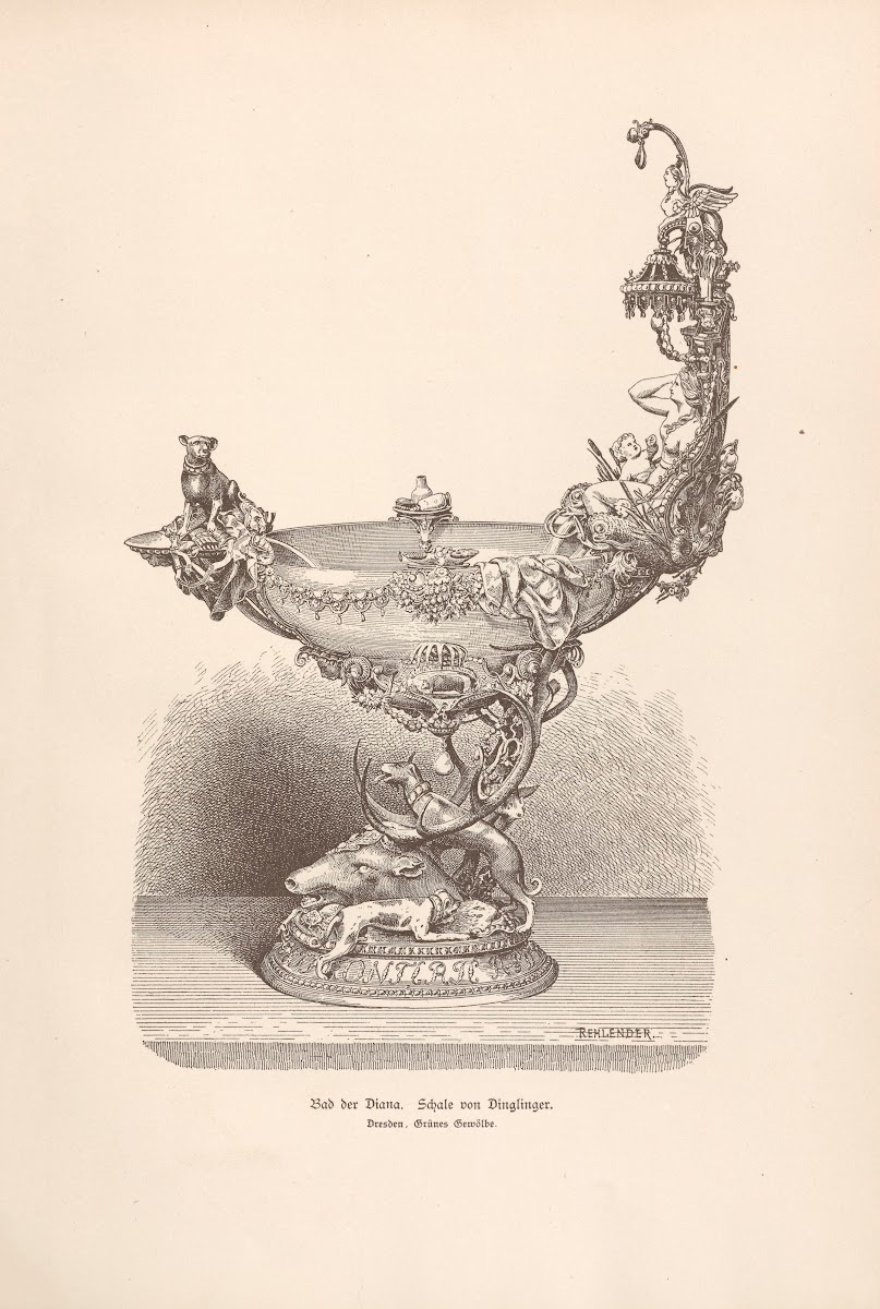 Das Bad der Diana Schale von Dinglinger 1888
