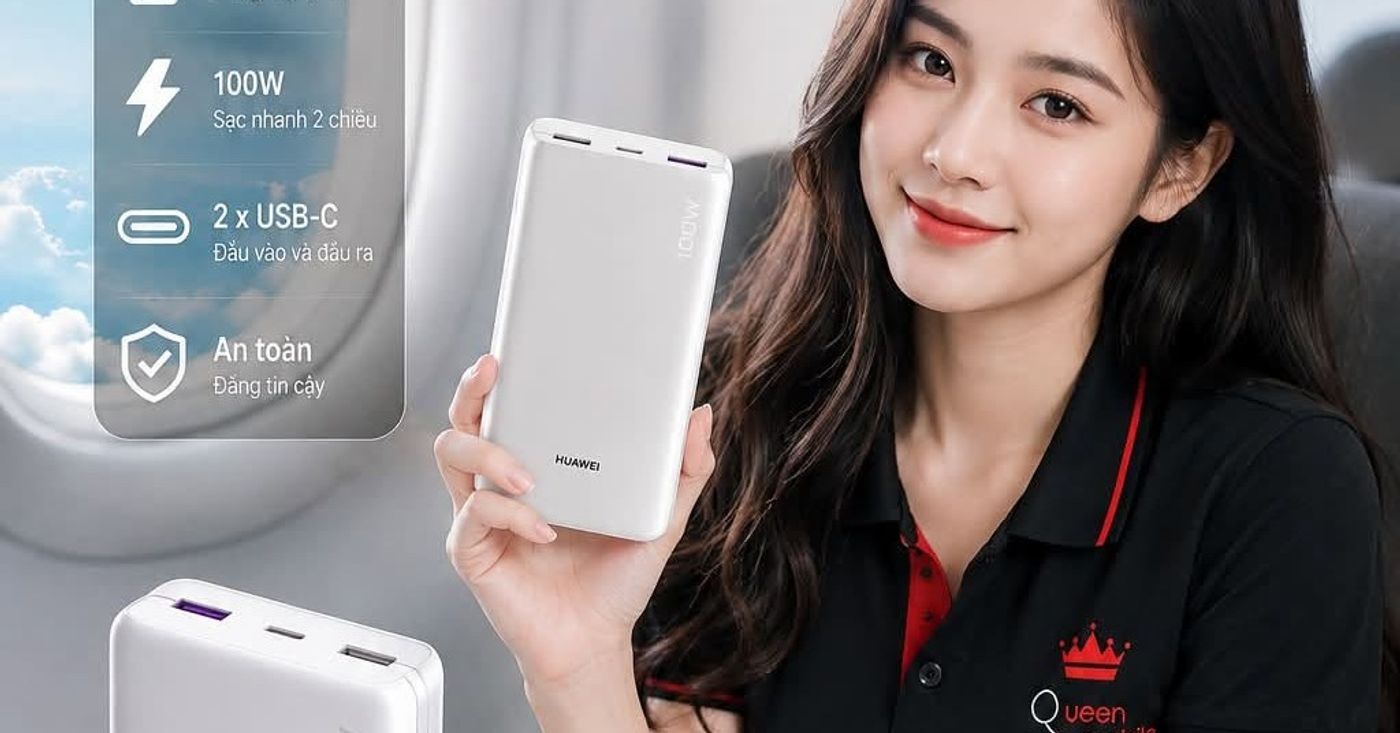 Huawei chuẩn bị ra mắt pin dự phòng 20.000mAh sạc nhanh hai chiều 100W

#Huawei ...