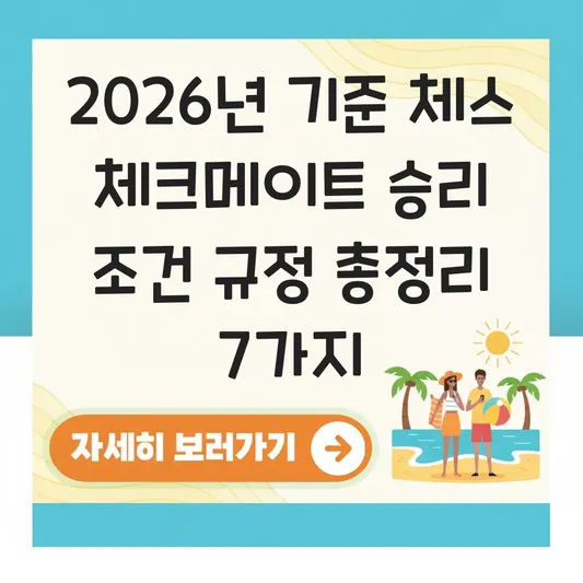 체스 체크메이트 승리 조건 규정