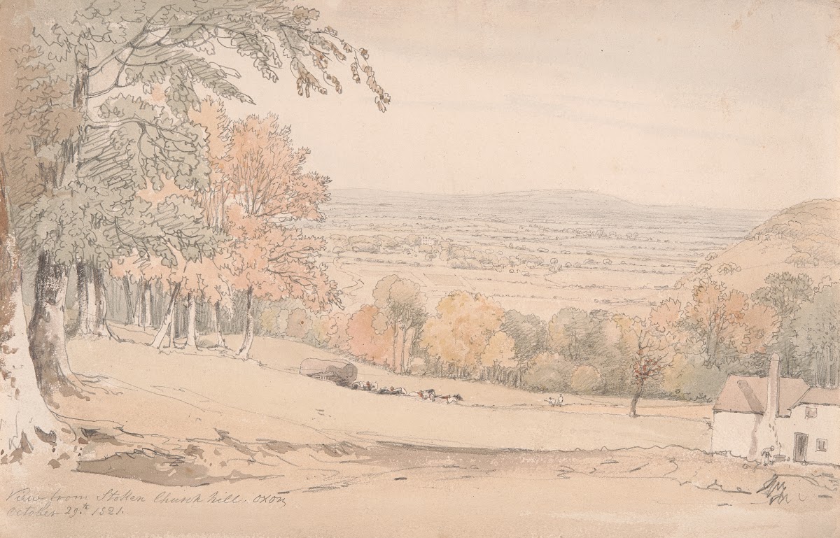 View from Stokenchurch Hill Buckinghamshire 1821