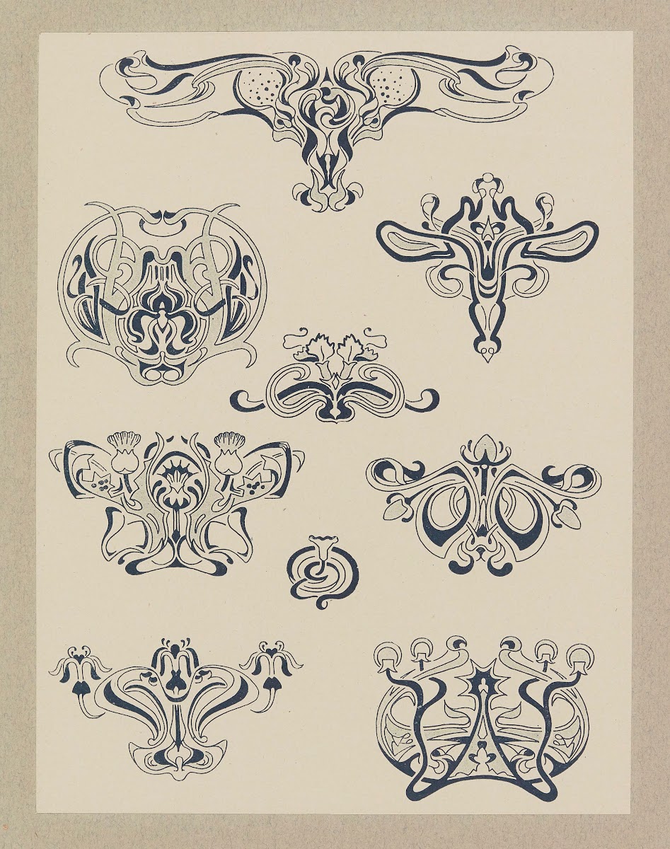 Compositions ornementales pour le cuir et la pyrogravure Pl23 1904