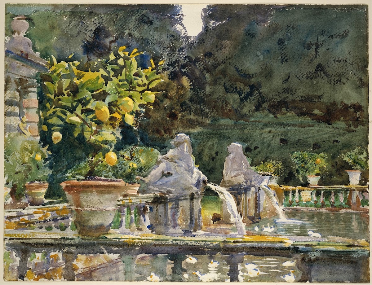 Villa di Marlia Lucca A Fountain 1910