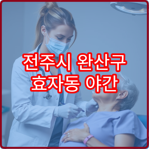 전주시 완산구 효자동 야간 안과 진료 가능한 병원 시력 검사 및 진료 안내