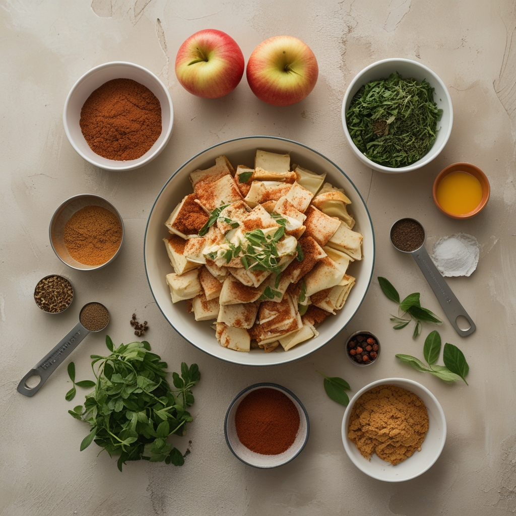 Ingredients for Cinnamon Roll Apple Lasagna: A Sweet New Dessert Delight That’s Easy & Homemade