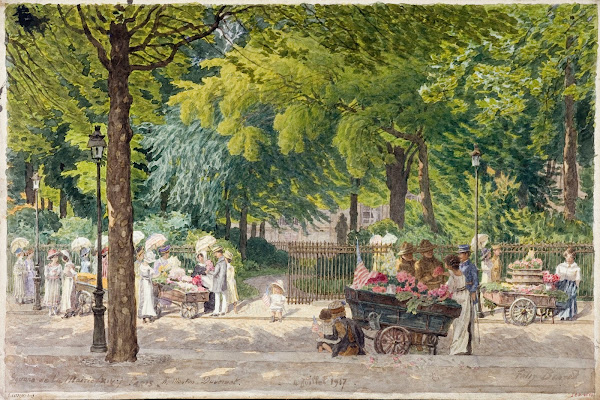 Square de la mairie du 14ème arrondissement rue Mouton Duvernet le 4 juillet 191