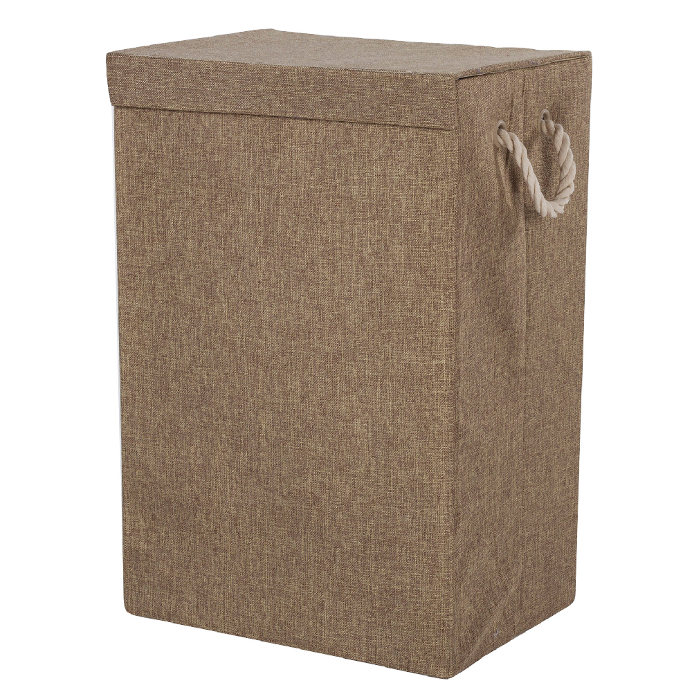 Cesto para ropa de poliéster CasaMia® color café