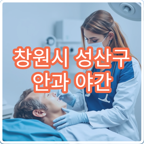창원시 성산구 안과 야간 진료 시력 교정 백내장 녹내장 진료 병원