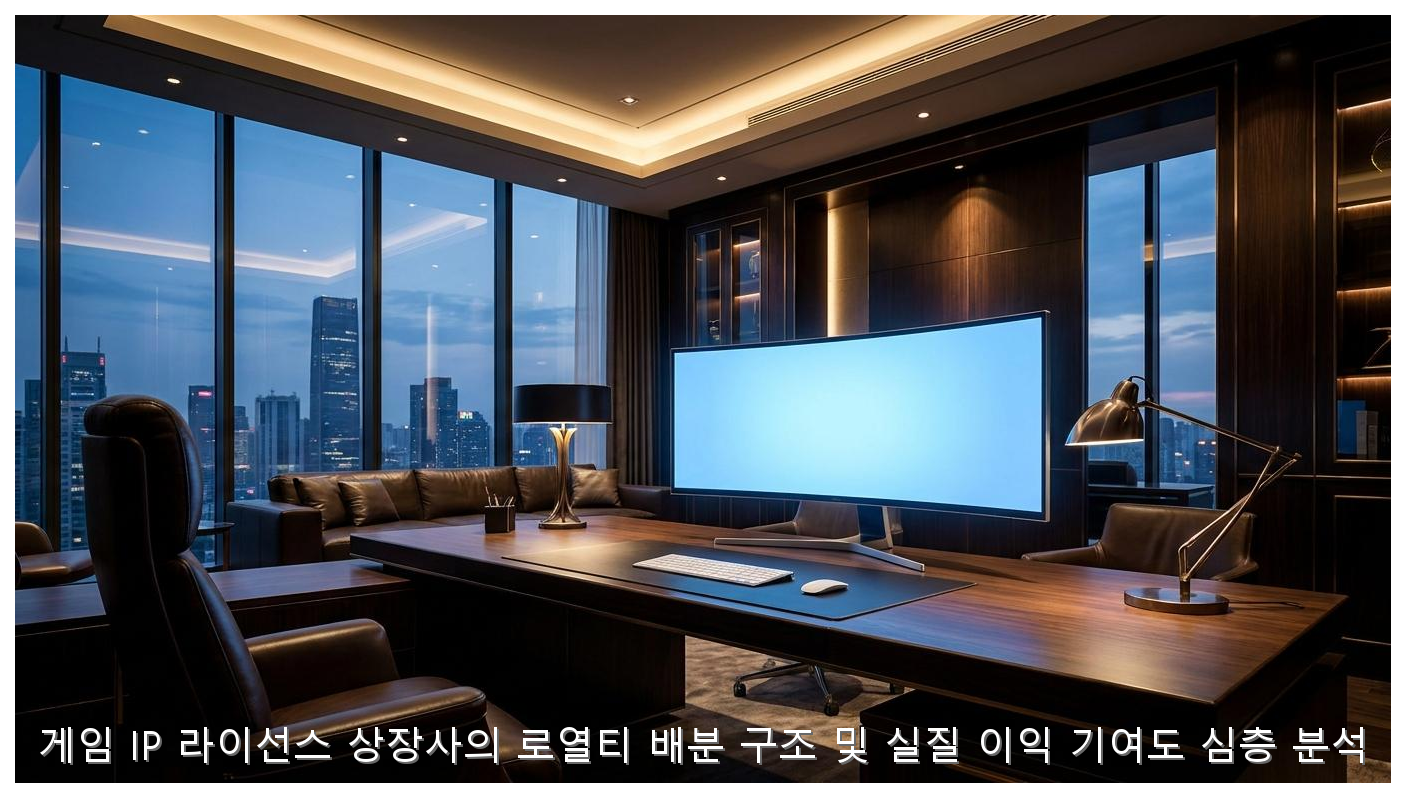 게임 IP 라이선스 상장사의 로열티 배분 구조 및 실질 이익 기여도 심층 분석 핵심 안내 및 분석 인포그래픽 (7)