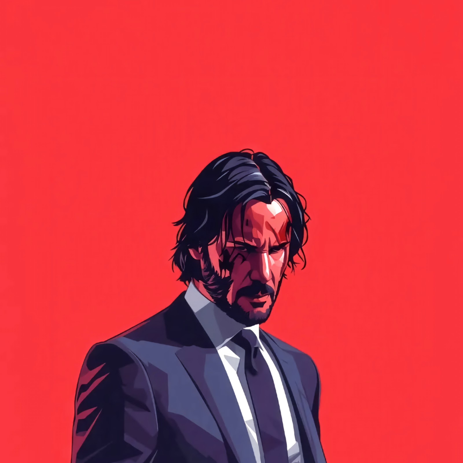 Download John Wick, Keanu Reeves, Action Movie, Pop Art 4K iPhone