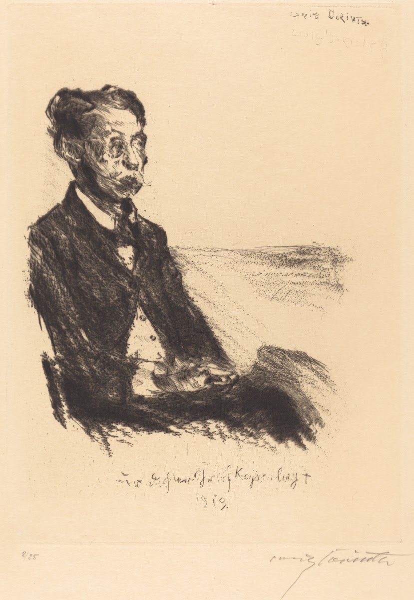 Count Keyserling Bildnis des Grafen Keyserling 1919