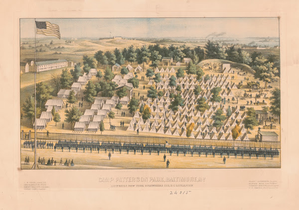 Camp Patterson Park Baltimore Md 110th Regt New York Volunteers Col DC Littlejoh