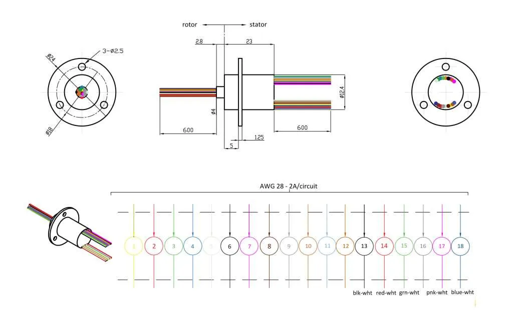 Senring SNM022A-18-AL Technical Drawing