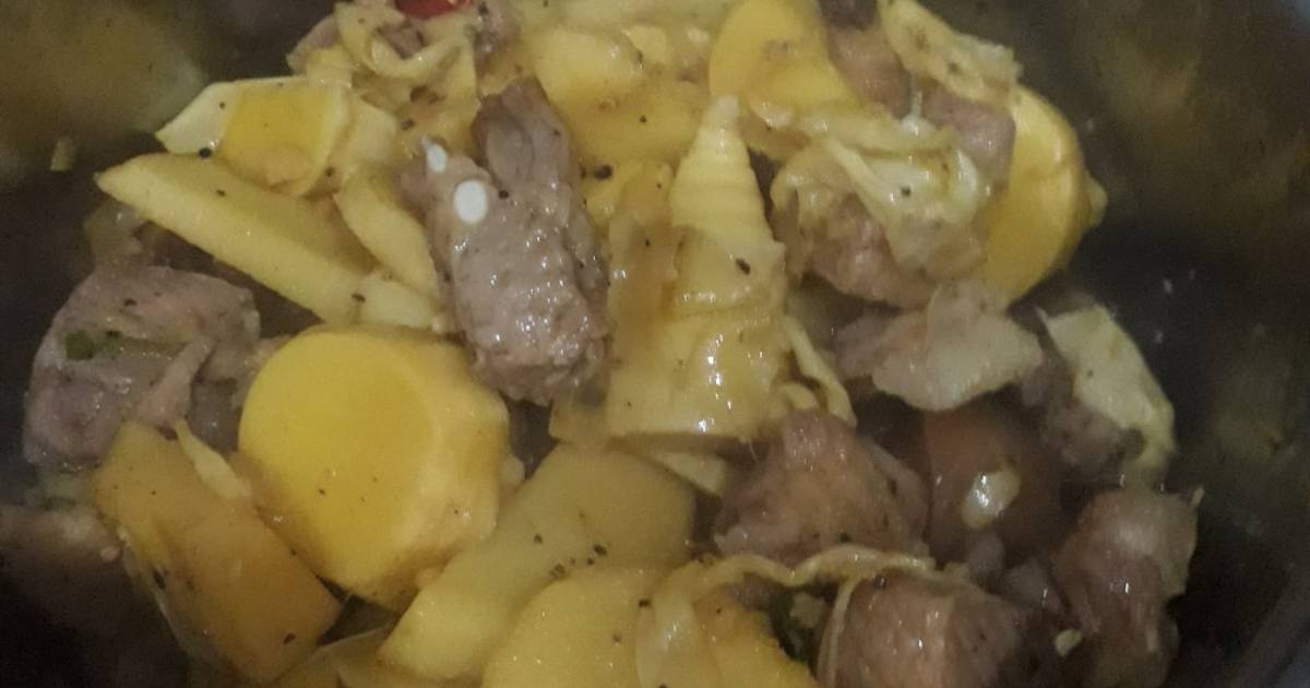 Măng kho thịt ba chỉ 👍