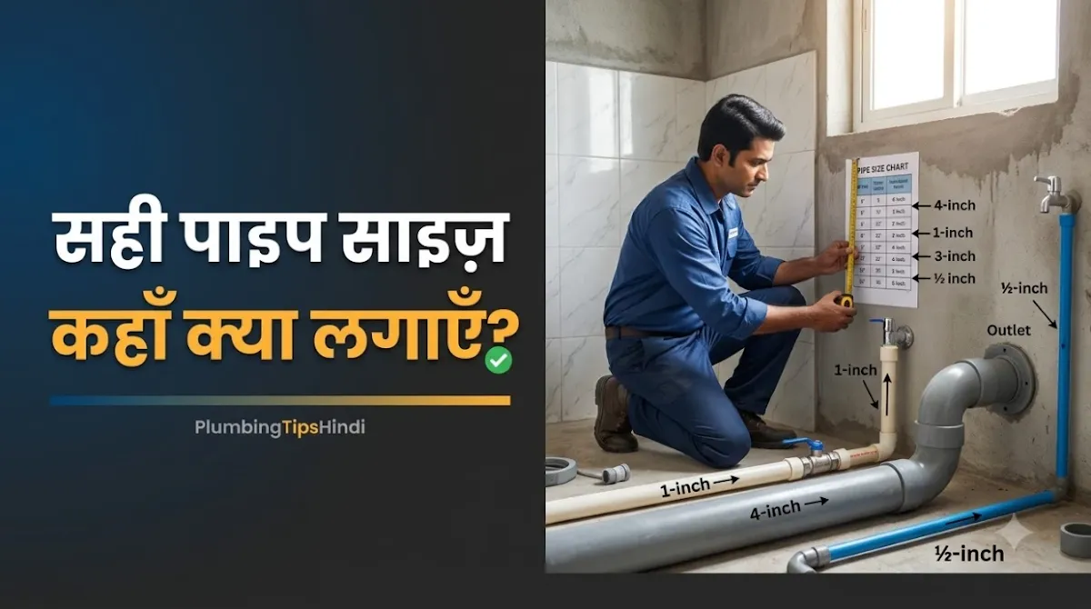 Pipe Size Chart For Home Plumbing: Ghar Ke Liye Kaunsa Pipe Size Kaha Use Hota Hai?