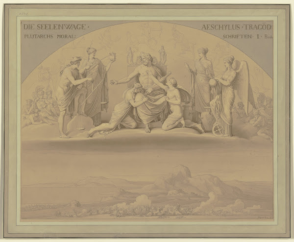 Die Seelen Waage Unten Der Trojanische Krieg 1820