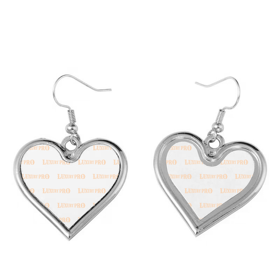 Heart-shaped Metal Earrings