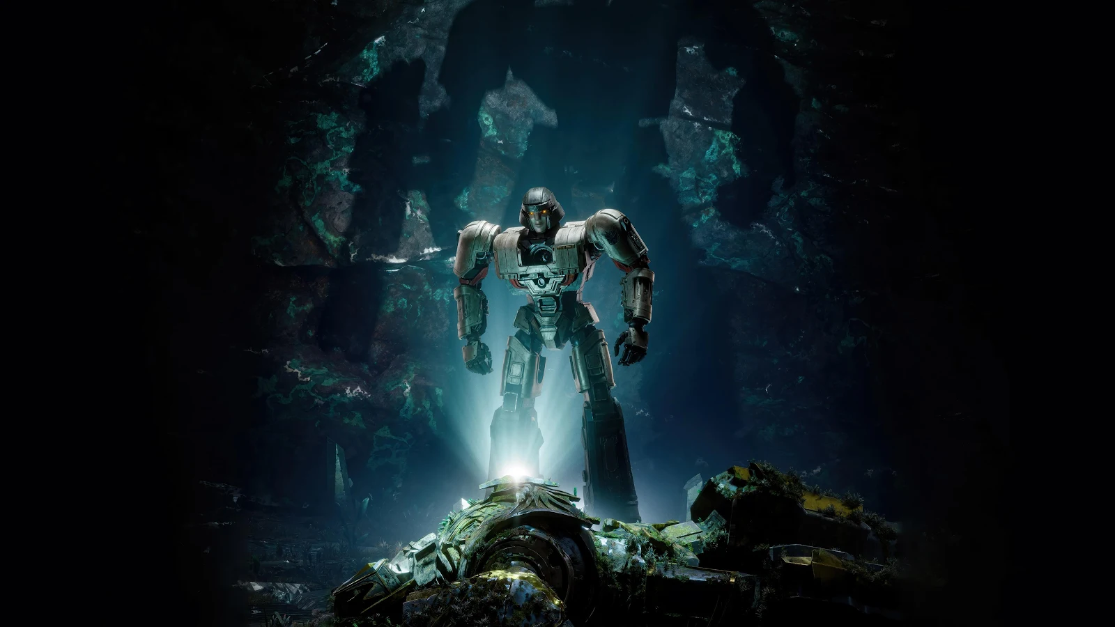 Imposing Sci-Fi Robot Warrior - Cinematic Digital Art 4K Wallpaper (3840x2160)