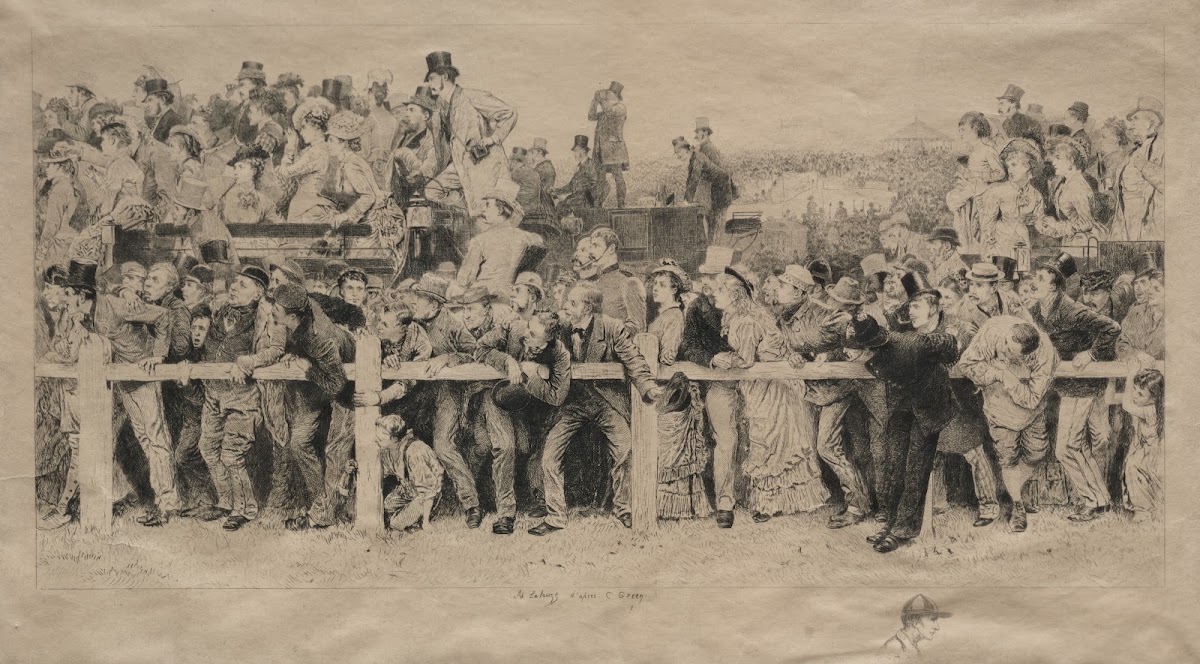 A Scene At The Derby C 1878