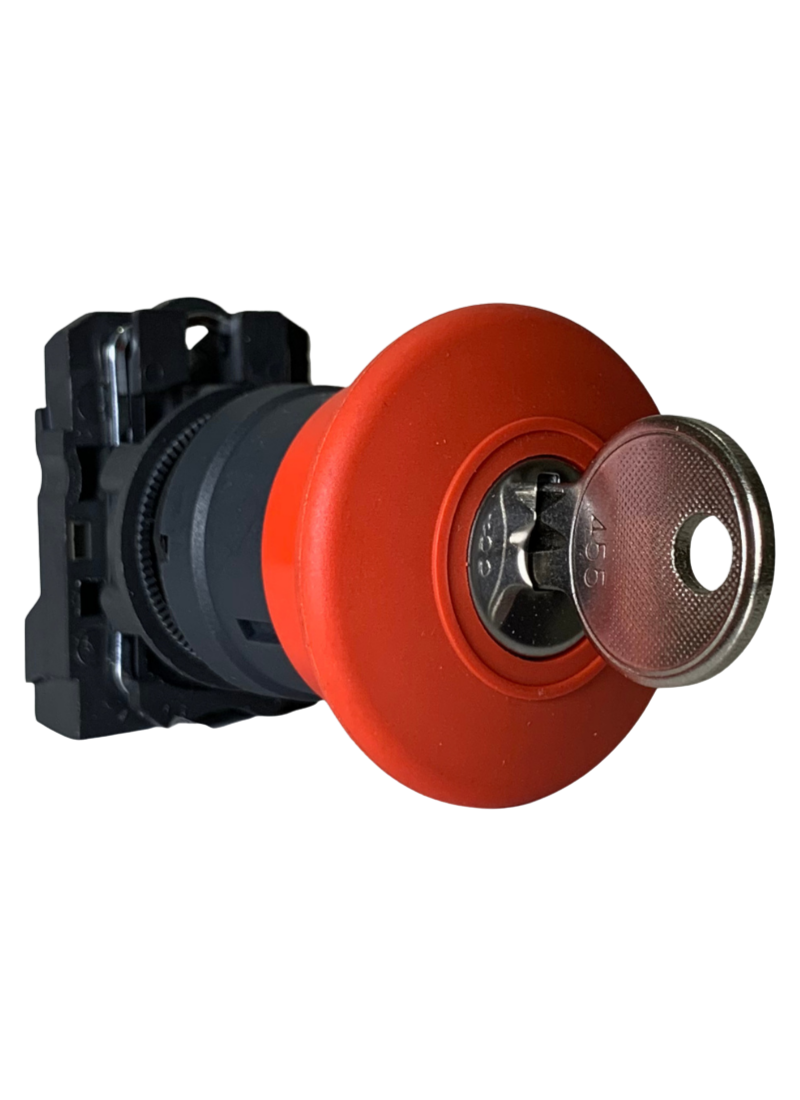 Emergency Mushroom Push Button Key Release 1N/C KB5AS9442