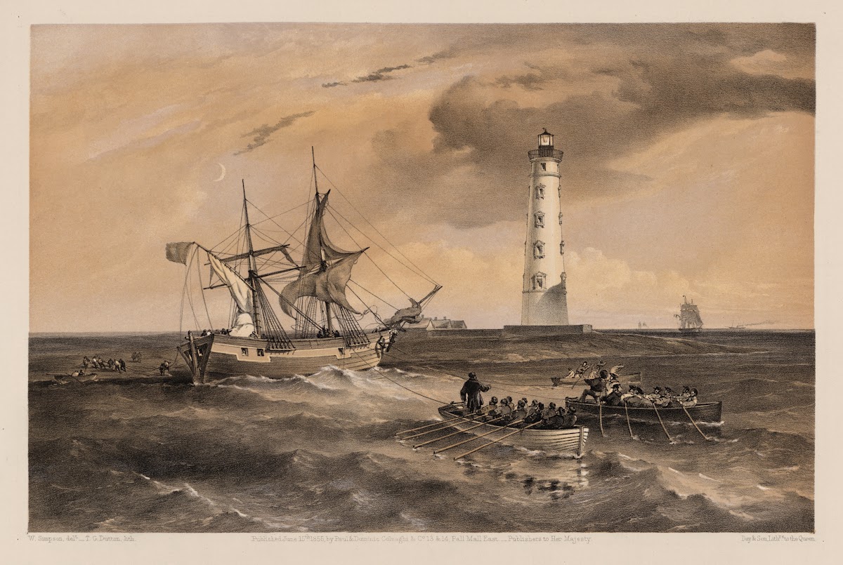 The light house at Cape Chersonese  looking south 1855
