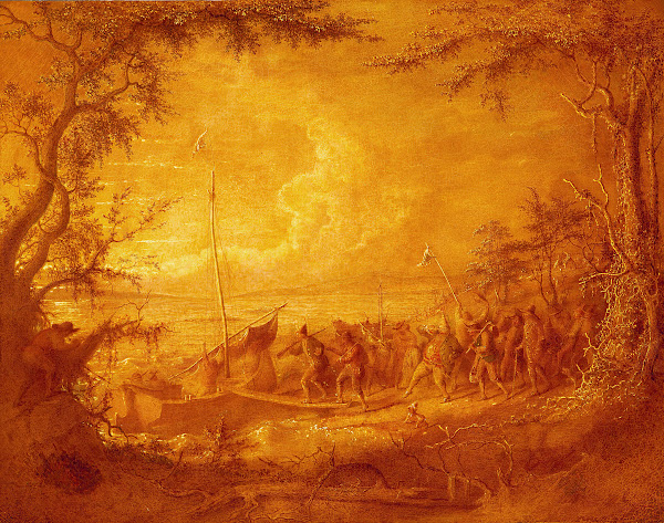 Embarkation from Communipaw 1861