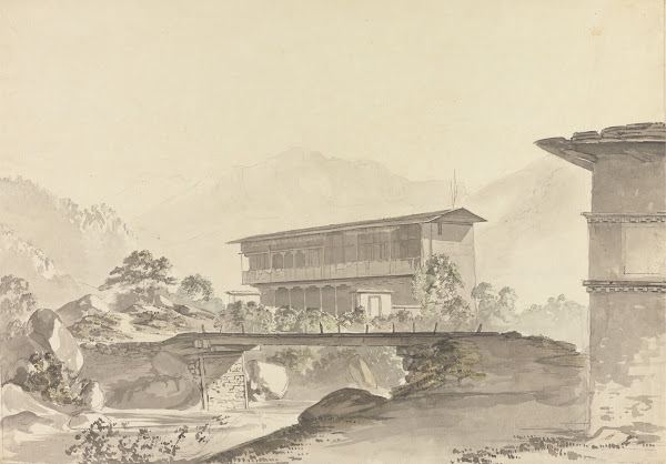 Near Tassisudon Tashicho Dzong ca 1783