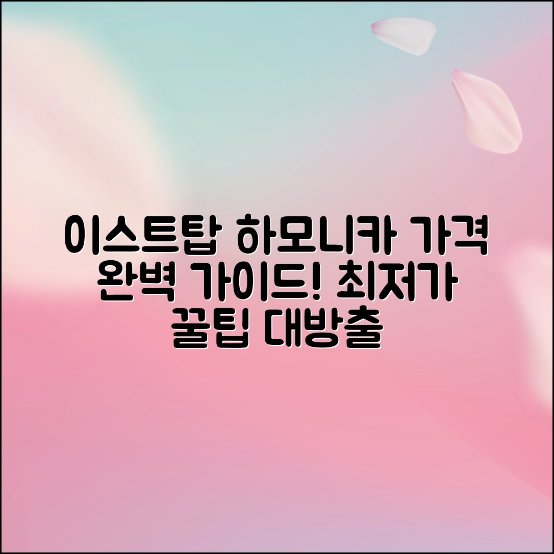 이스트탑하모니카 가격 완벽 가이드