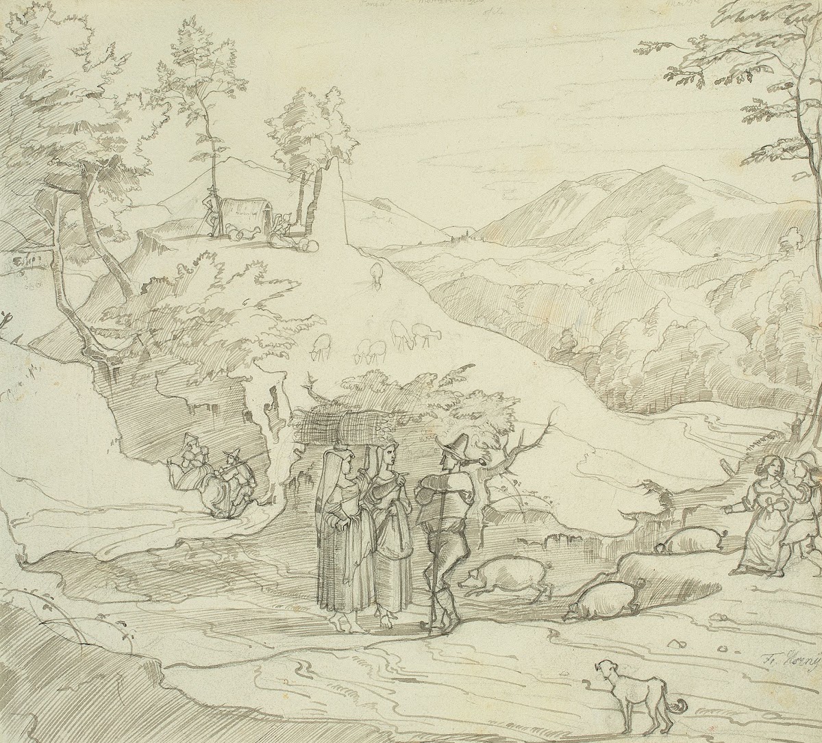 Landscape near Olevano Circa 1822