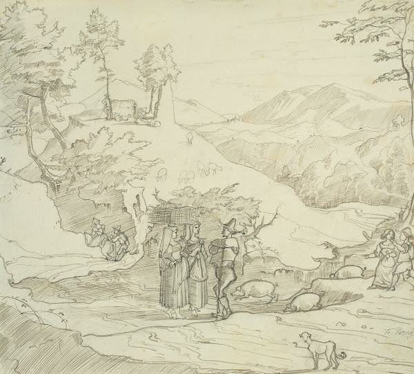 Landscape near Olevano Circa 1822