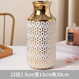 Gold-Plated Ceramic Vase Ornaments
