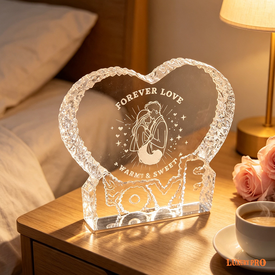 LOVE Crystal Ornaments